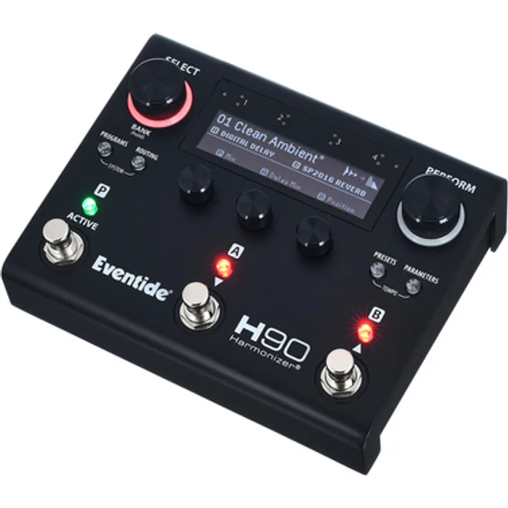 Eventide H90 Harmonizer Dark LTD, Multi-Effektpedal für E-Gitarre mit 70 Effekt-Algorithmen, schwarz