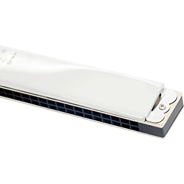East Top T2406, 24 Löcher Tremolo Mundharmonika in Tonart G, professionelle Mundharmonika mit präzisen Phosphorbronze-Zungenplatten, 1,2 mm dick, für Erwachsene und Schüler, inklusive Reinigungstuch und Anleitung – Bild 3