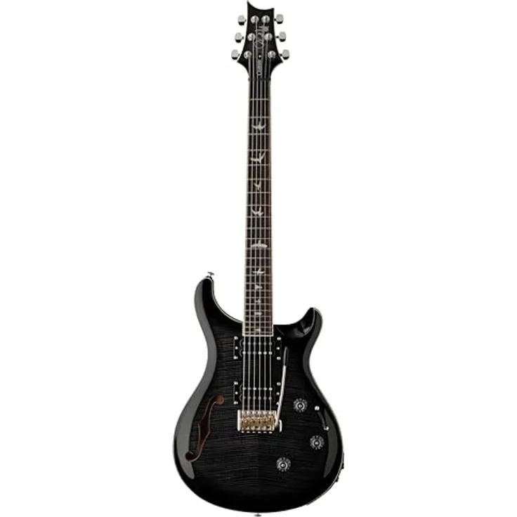 PRS SE Custom 24 Semi-Hollow CA, Semi-Hollowbody E-Gitarre mit Piezo, Charcoal Burst – Bild 3