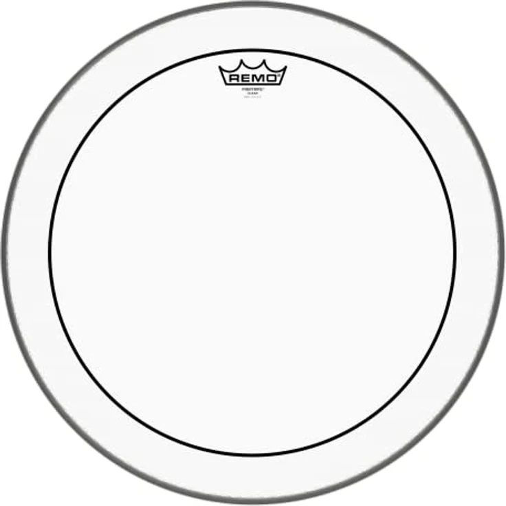 Remo 18" Pinstripe clear, doppellagiges Schlagzeugfell mit vollem Klangspektrum, transparent – Bild 2