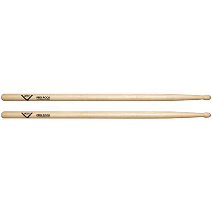 Vater Pro Rock Hickory Drumsticks, etwas dünner mit ovalem Kopf aus Hickory Holz – Bild 1