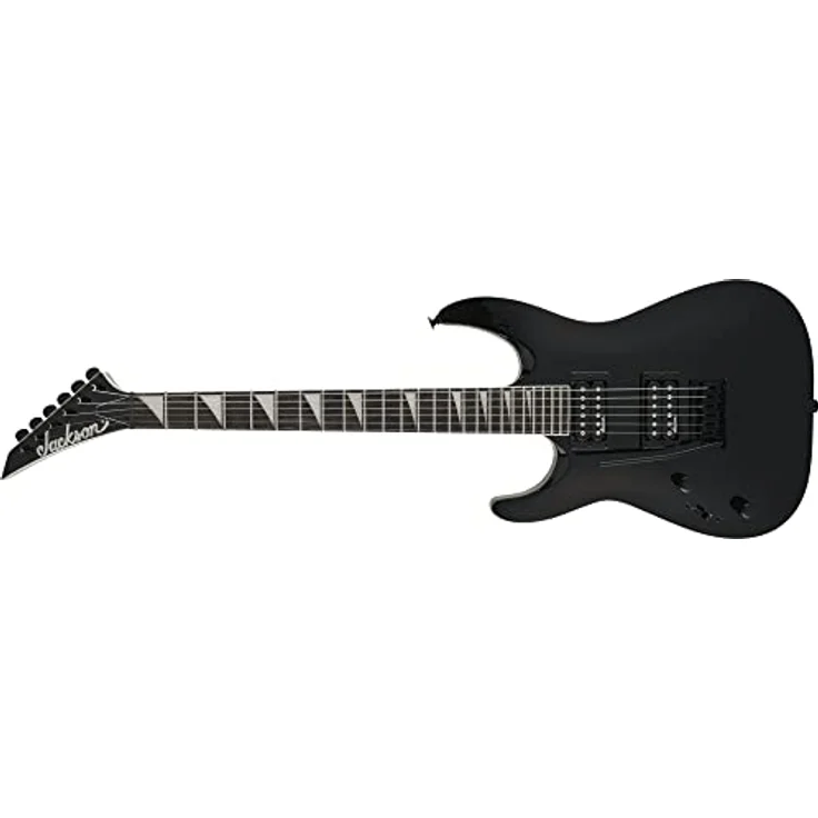 Jackson JS22-L Dinky BLK, Linkshänder E-Gitarre mit Linde Korpus, Ahorn Hals, 24 Jumbo Bünde und 2x Humbucker, schwarz – Bild 2