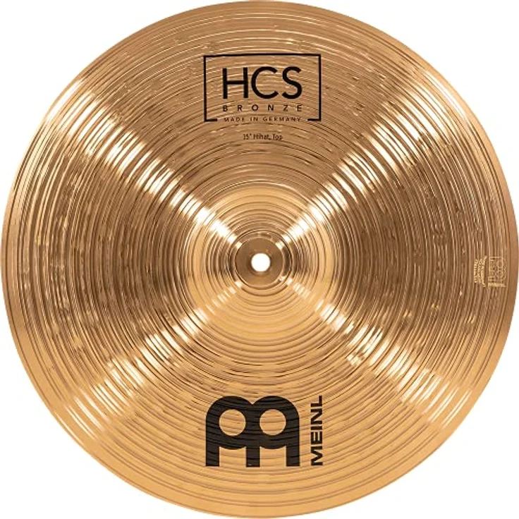 Meinl 15" HCS Bronze Hi-Hat, B8 Bronze, Traditional Finish, heller und klarer Klang, ausgewogenes Sustain, made in Germany – Bild 9