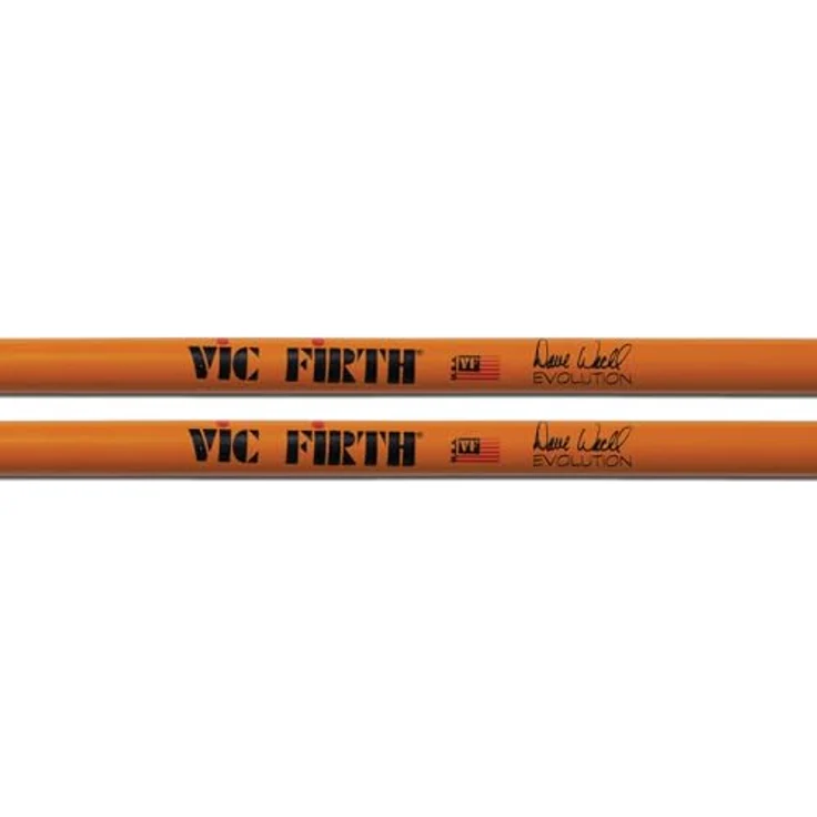 Vic Firth Dave Weckl Evolution Signature Drumsticks, American Hickory mit Holzspitze und mittlerer Verjüngung, 16 Zoll Länge – Bild 3