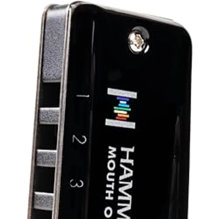 Suzuki HA-20 Hammond Ab, Mundharmonika mit schwarz verchromten Messingschaldeckeln und Aluminiumkorpus, inkl. Etui – Bild 7