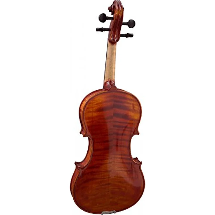 Hidersine Piacenza Violin Set 4/4, massive handgeschnitzte Fichtendecke, geflammter Ahornkorpus, inkl. stoßsicherem Koffer und achteckigem Bogen mit Ebenholzfrosch – Bild 2