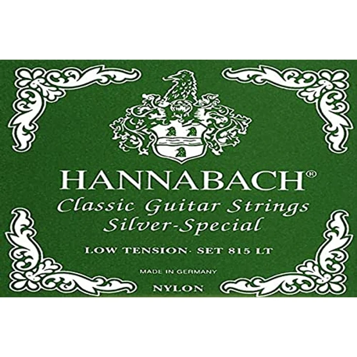 Hannabach 652519 Saiten für Klassikgitarre Serie 815 Low Tension Silver Special, 3er Set Diskant, hochgradig langlebig und nickelfrei