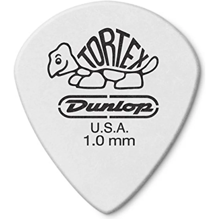 Jim Dunlop Plektrum Tortex White Jazz III, 1,00 mm, 72 Stück für Geschwindigkeit und Sprachdeutlichkeit – Bild 1