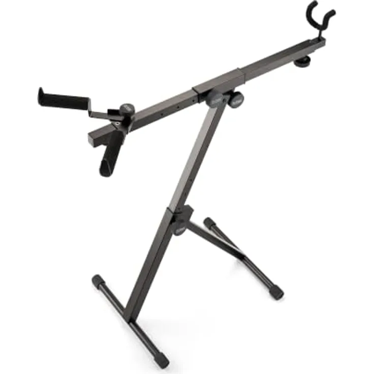 On-Stage GSWB5000, 2-in-1 Gitarrenständer und Workbench, höhenverstellbar, schwarz