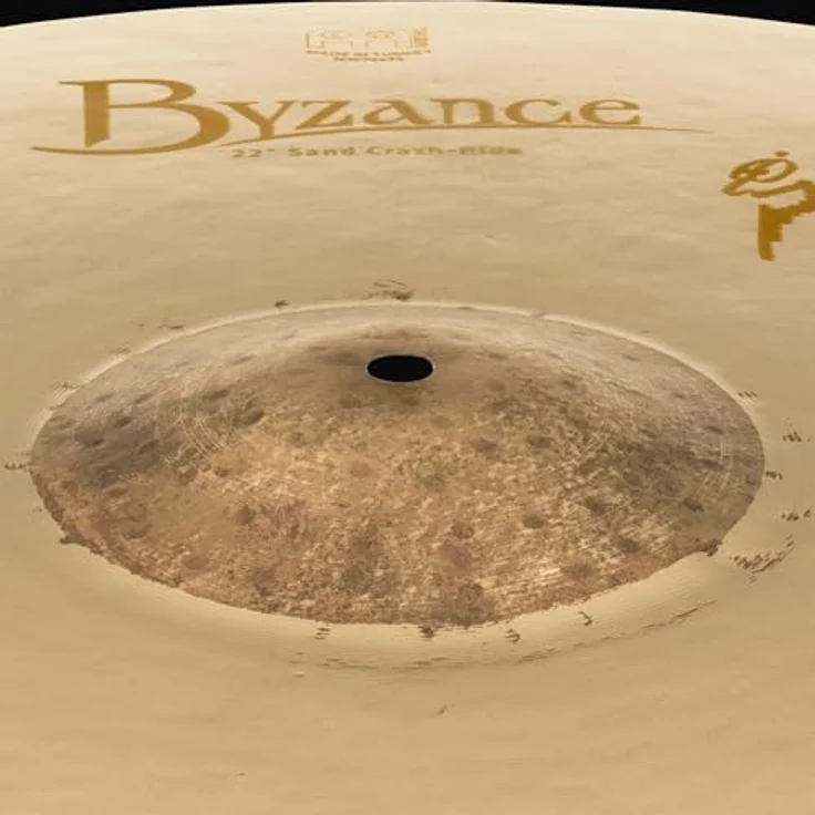 Meinl 22" Byzance Sand Crash/Ride, Benny Greb Signature Becken mit warmem Vintage Klang, sandgestrahlt und gehämmert, inklusive Beckennieten – Bild 13