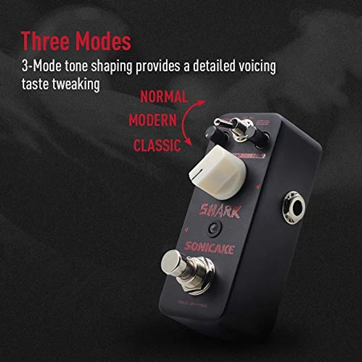SONICAKE Distortion Gitarre, analoges Effektpedal mit 3 Mode Tone Shaping und True Bypass – Bild 3