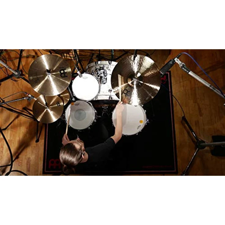 Meinl 22" Byzance Heavy Hammered Ride, Schlagzeugbecken aus B20 Bronze, brillantes Finish, schwer und anschlagbetont, ideal für härtere Musikstile – Bild 6