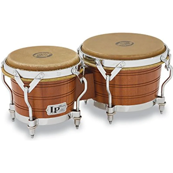 LP 1964 Original Bongo 1964, Bongo Set aus satinierter Mahagoni, Durchmesser 6 3/4" + 8 1/4", Natural Light Wood Finish, verchromte Hardware – Bild 2