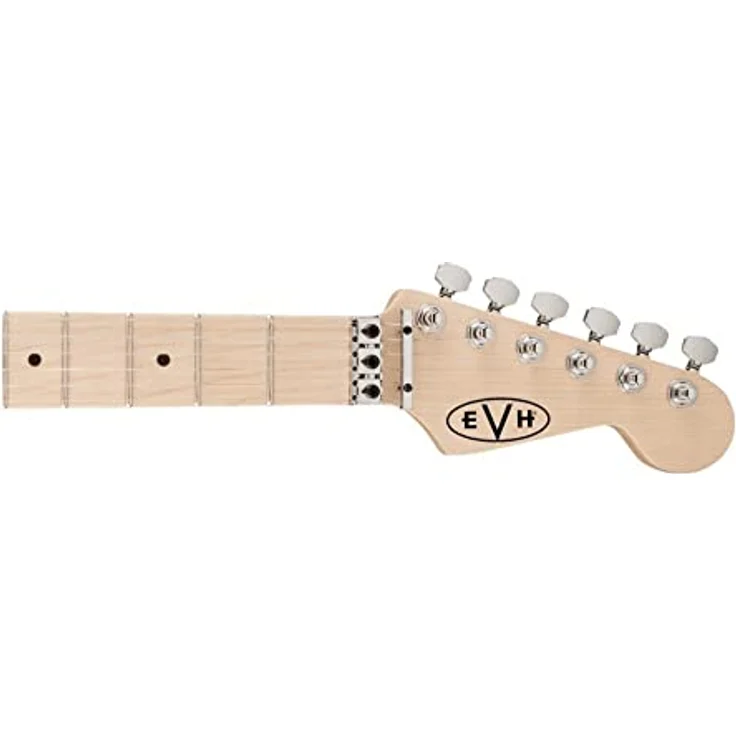 Evh Stripe Red, E-Gitarre mit Linde Korpus, Ahorn Hals, 22 Jumbo Bünden, Floyd Rose Tremolo, Rot mit schwarzen und weißen Streifen – Bild 4