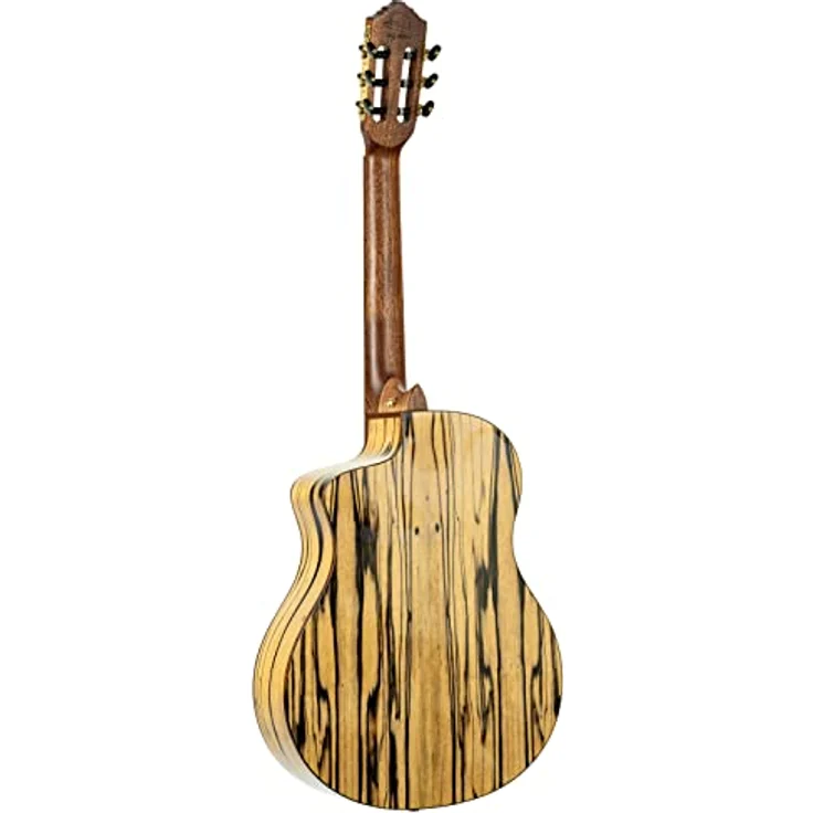 Ortega BYWSM, Konzertgitarre mit Tonabnehmer und Cutaway, Natur hochglanz, Billy Watman Signature, 4/4 Größe, Massiv Alaska-Sitka-Fichte – Bild 7