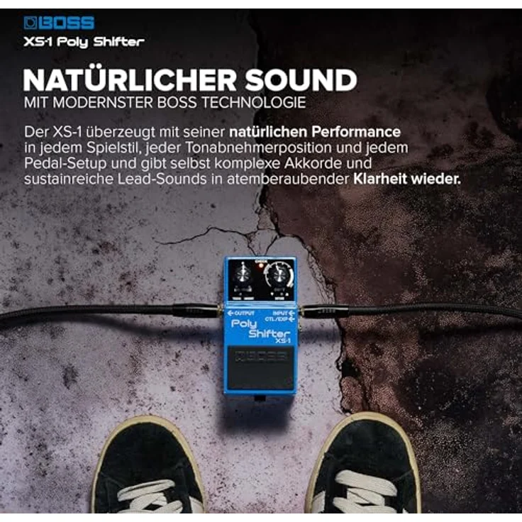 Boss XS-1 Poly Shifter, Effektpedal mit polyphoner Tonhöhenkorrektur und 6 Oktaven Bereich – Bild 3