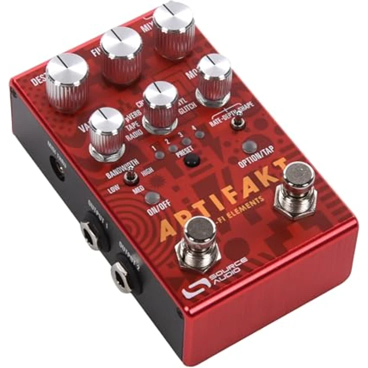 Source Audio SA 280 Artifakt Lo-fi Elements, Effektpedal mit 7 effektiven Lo-Fi-Effekten, MIDI-Steuerung und USB Typ-C Anschluss – Bild 2