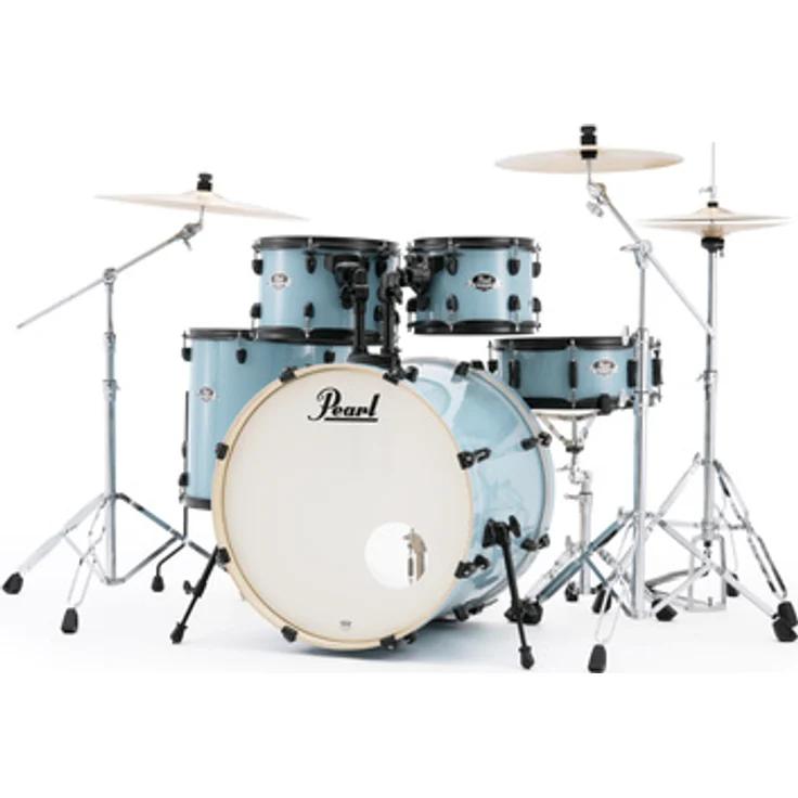 Pearl Export 22" Standard Schlagzeug Set, Daphne Blue, Limited Edition mit Chrom-Hardware und Sabian PX Becken
