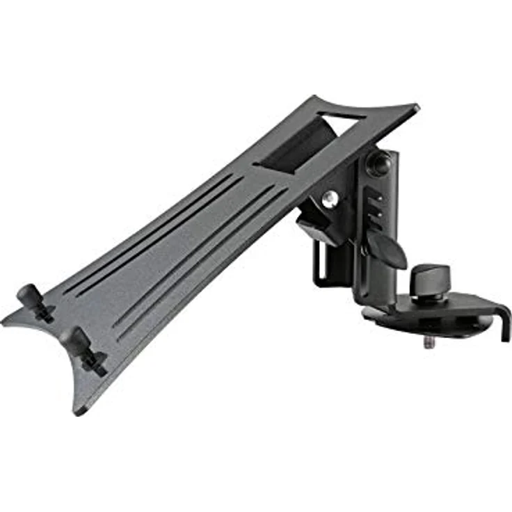 K&M 18863 "Spider Pro", Laptopablage mit stufenlos einstellbarer Neigung, Stahlhalterung und geräteschonenden Auflage-Pads, schwarz strukturiert – Bild 4