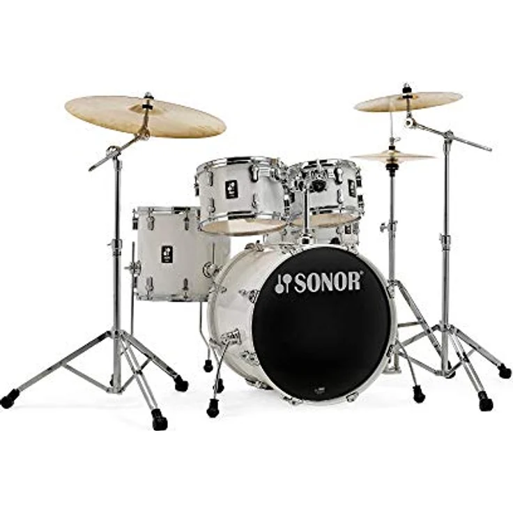 Sonor AQ1 Studio Set PW, Schlagzeugset aus 100% Birkenholz mit 20"x16" Bass Drum, Piano White – Bild 1