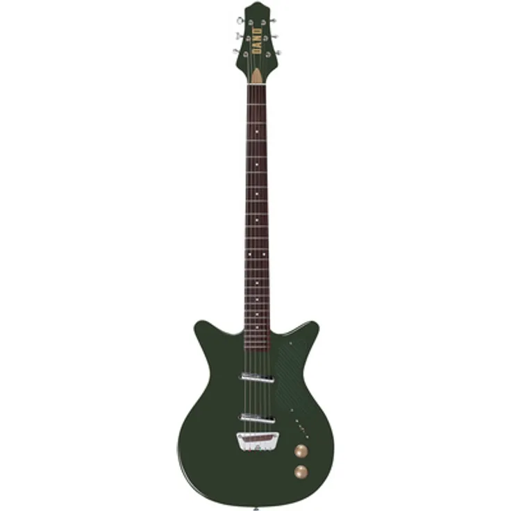 Danelectro Dan O. Cool Baritone E-Gitarre, semi-hollow Korpus, 24 Bünde, Green