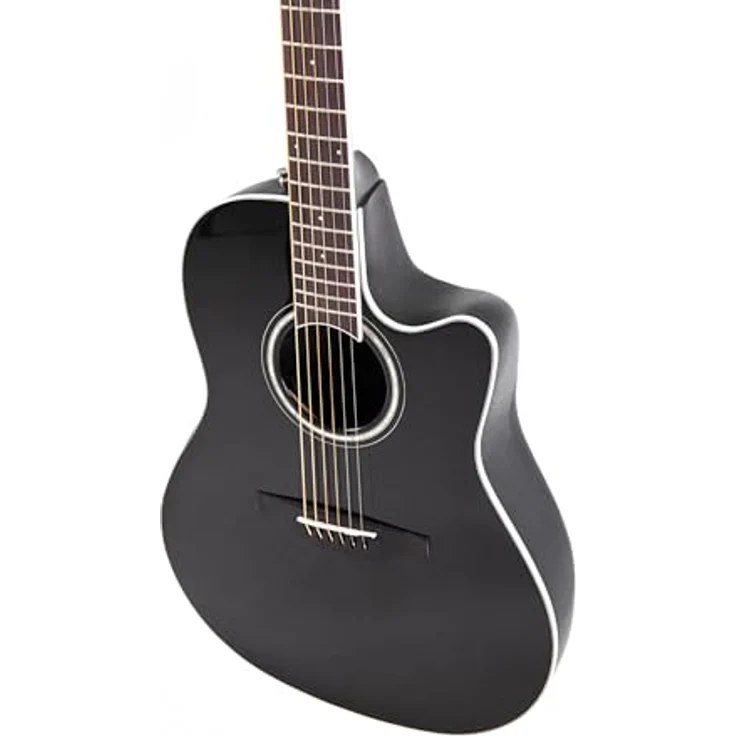 Ovation Celebrity Tradition CS-24-5-G, Westerngitarre mit massiver Fichtendecke, Mid-Depth Cutaway, Schwarz, mit Ovation Slimline Pickup und OP-4BT Preamp – Bild 7