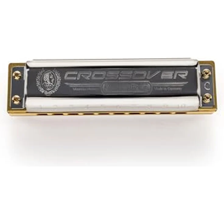 Hohner Marine Band Crossover C, Mundharmonika mit 20 Tönen, schichtverleimtem Bambus Kanzellenkörper und Edelstahl Schalldecken – Bild 2