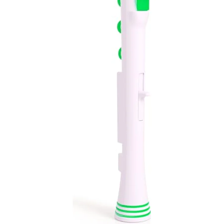 Nuvo Recorder+ Baroque White-Green, Sopranblockflöte in C mit Silikonklappen und abnehmbaren Farbringen – Bild 6