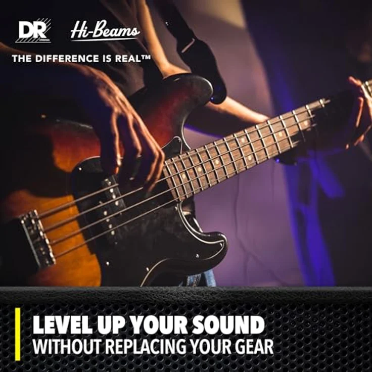 DR Strings Hi-Beams MLR-45, Bass Saiten Satz, Stainless Steel, Medium Light, Stärken 045" - 100" – Bild 2