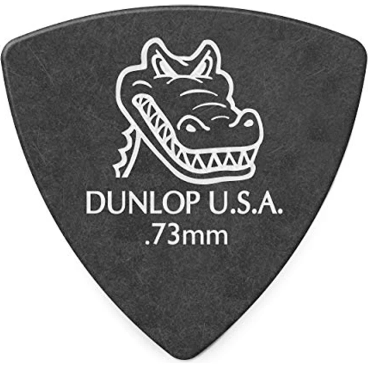 Dunlop Gator Grip Pick 0.73 mm, Small Triangle Plektren Set mit rutschfester Oberfläche, 6 Stück – Bild 1