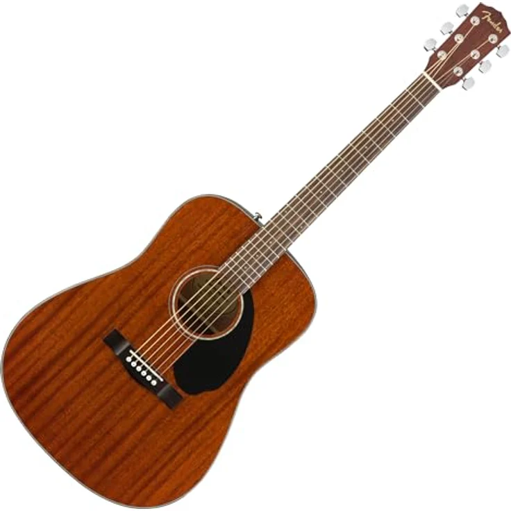 Fender CD-60S Dreadnought Akustikgitarre, All-Mahagoni, Walnuss-Griffbrett, natürliche Farbe, inklusive kostenloser virtueller Lektionen – Bild 1