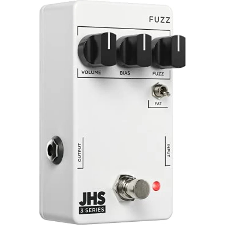 JHS Pedals 3 Series Fuzz, Fuzz Effektpedal mit True Bypass, Fat-Schalter und intuitiven Reglern, Metallgehäuse – Bild 2