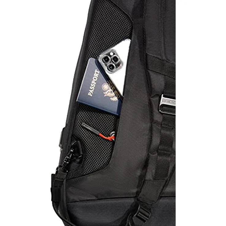 Gator Icon Semi Hollow Guitar BK, Gigbag für Semi Hollow E-Gitarre, witterungsbeständiges schwarzes 1000D Nylon, inklusive Regenhülle und versteckter Tasche – Bild 13