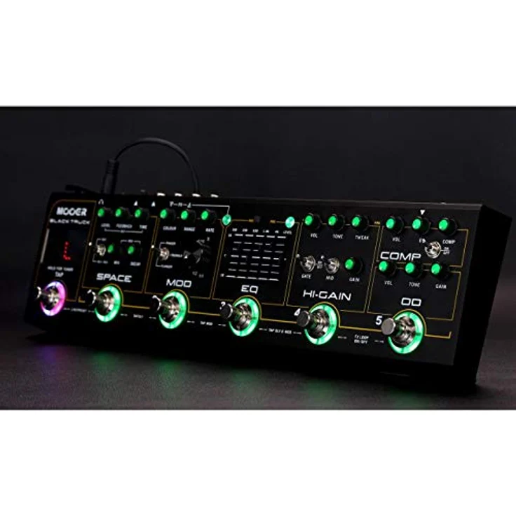 Mooer Black Truck Multi-Effects Unit, Multieffektgerät für E-Gitarre mit 7 Effekten, integriertem Stimmgerät und Speaker Simulation, schwarz – Bild 4