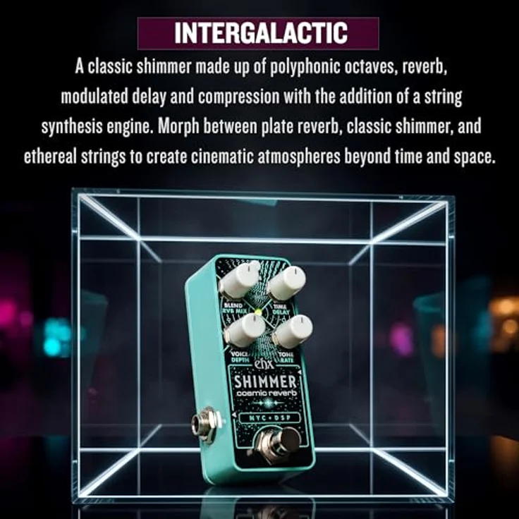 Electro Harmonix Pico Shimmer Reverb, kompaktes Effektpedal mit 3 Szenen und Infinite Reverb-Modus – Bild 7