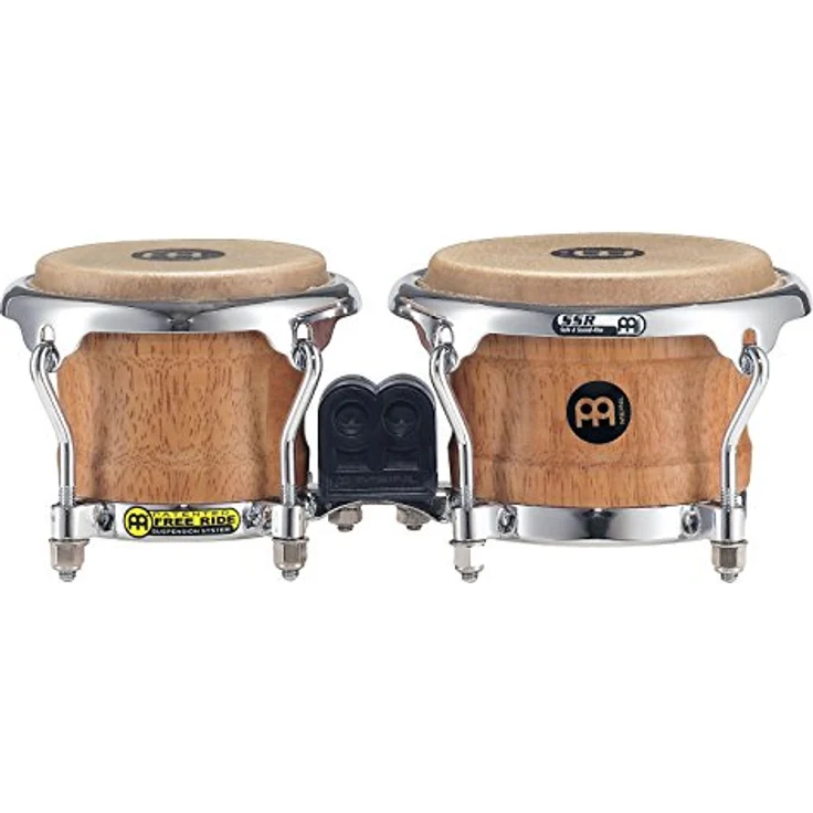 Meinl FWB100SNT-M Mini Bongo Set, 3 1/2" und 4 1/4", Holz mit Handselektierten Büffelfellen, Super Natural Finish, inkl. Stimmschlüssel – Bild 4