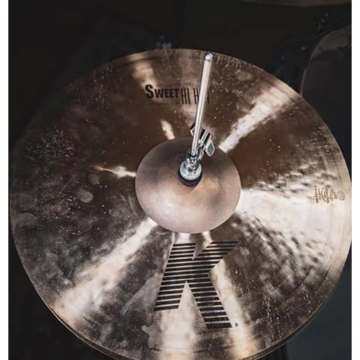 Zildjian K Zildjian Series - 15 Zoll Sweet Hi Hat Cymbal Pair, dünne Oberseite mit extra schwerem Boden und ungedrehter Glocke für dunklen, runden Klang – Bild 2