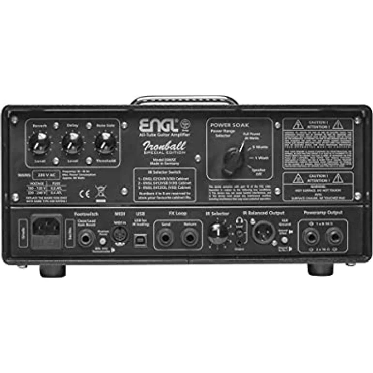 Engl E606 Ironball Head 20 SE, Röhrenverstärker Topteil für E-Gitarre mit 20 Watt Leistung, 2 Kanälen, Reverb und Delay Effekten – Bild 2