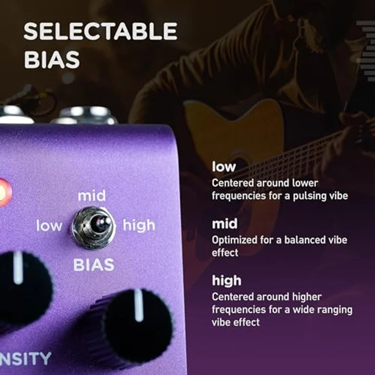 Strymon Ultraviolet Univibe, Gitarren-Effektpedal mit Chorus, Vibrato, drei Bias-Einstellungen, 300 Presets und MIDI-Konnektivität – Bild 4