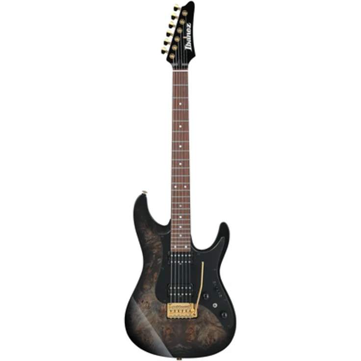 Ibanez AZ41P1PB-TGB, ST-Style E-Gitarre mit Seymour Duncan Hyperion Tonabnehmer, Transparent Gray Burst