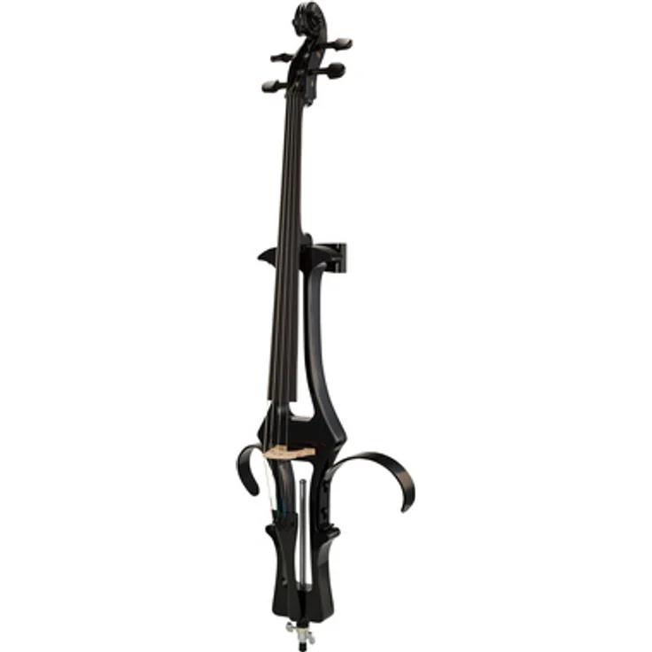 Harley Benton HBCE 990BK, Elektrisches Cello mit aktivem Shadow Tonabnehmersystem, schwarz