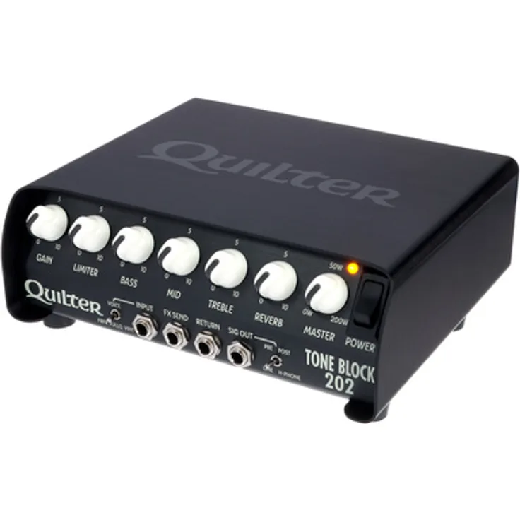 Quilter Tone Block 202, Transistor Verstärker Topteil für E-Gitarre mit 200 Watt Leistung und Direct Out