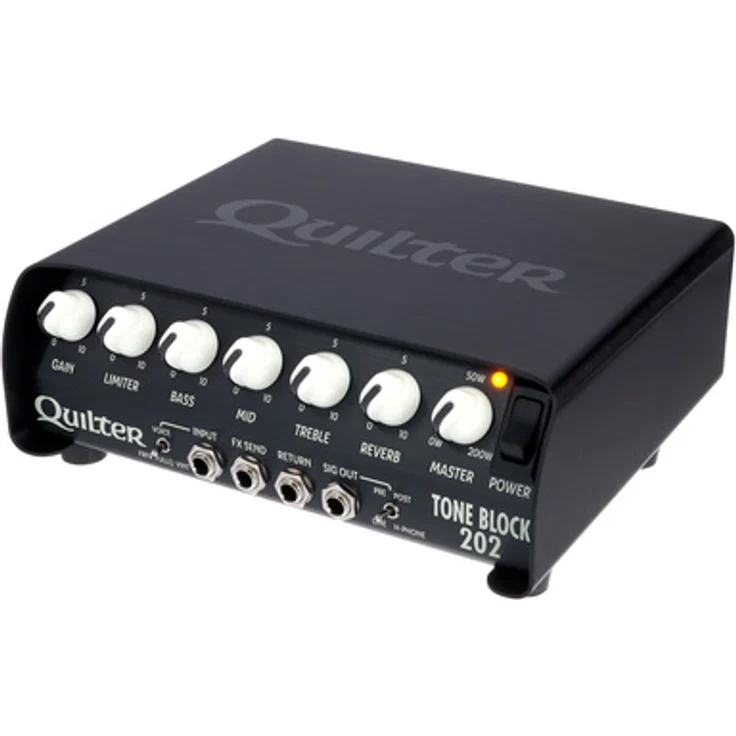 Quilter Tone Block 202, Transistor Verstärker Topteil für E-Gitarre mit 200 Watt Leistung und Direct Out