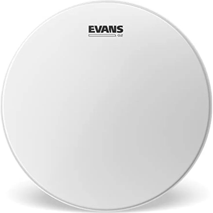 Evans 08" G2 Coated Tom, zweilagiges Schlagzeugfell in Weiß mit kontrolliertem Sustain, ideal für Live und Studio – Bild 1