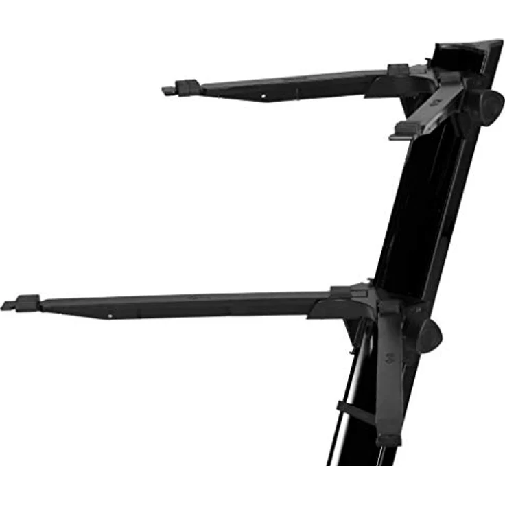 Stay Keyboard Stand Slim Black, stabiler Keyboardständer für 2 Keyboards, max. Höhe 1100 mm, schwarz, inkl. Transporttasche – Bild 1