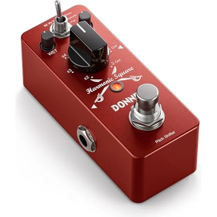 Donner Harmonic Square Gitarren-Multieffekte Pedal mit 7 Modi, digitalem Stromkreis, True Bypass und Aluminium-Legierung