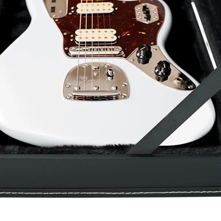 Gator GWE-JAG Gitarrenkoffer, schwarz, für Jaguar/Jazzmaster Modelle, abschließbar, mit plüsch ausgekleidetem Innenraum – Bild 7