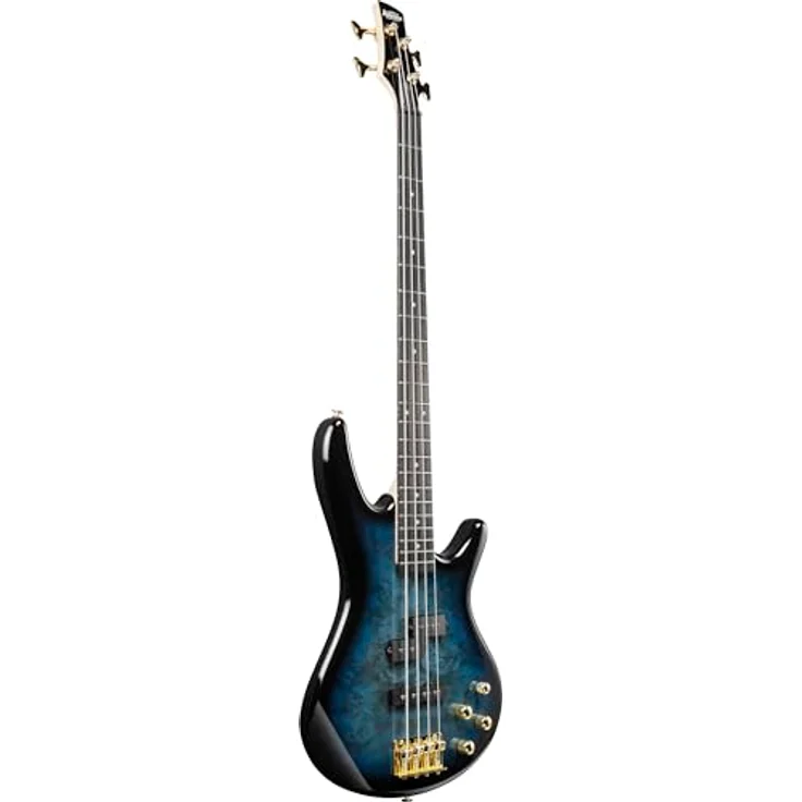Ibanez GSR200-TMU, E-Bass mit Okoume Korpus, Ahornhals, Purpleheart Griffbrett, 22 Bünde, Marine Burst – Bild 3