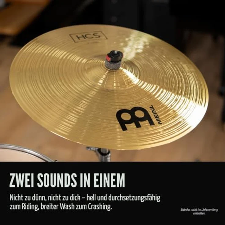 Meinl 18" HCS Crash / Ride, Schlagzeugbecken für Einsteiger, weiche Ansprache, mittlere Ausklingzeit – Bild 3