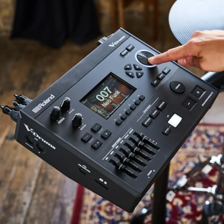 Roland V51 Drum Module, E-Drum Soundmodul mit 200 Kits, 4,3'' Farbdisplay und Bluetooth Audio – Bild 7